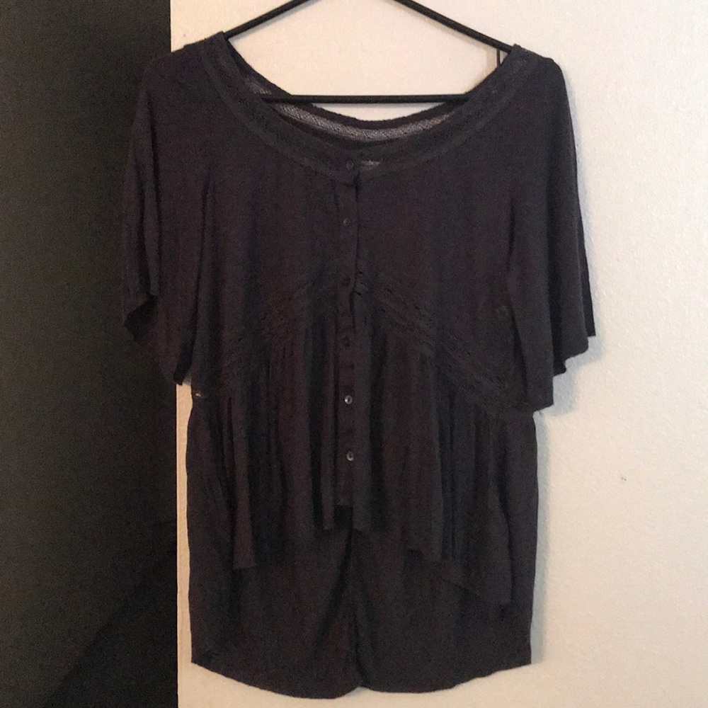 Charcoal Grey Marshall Blouse